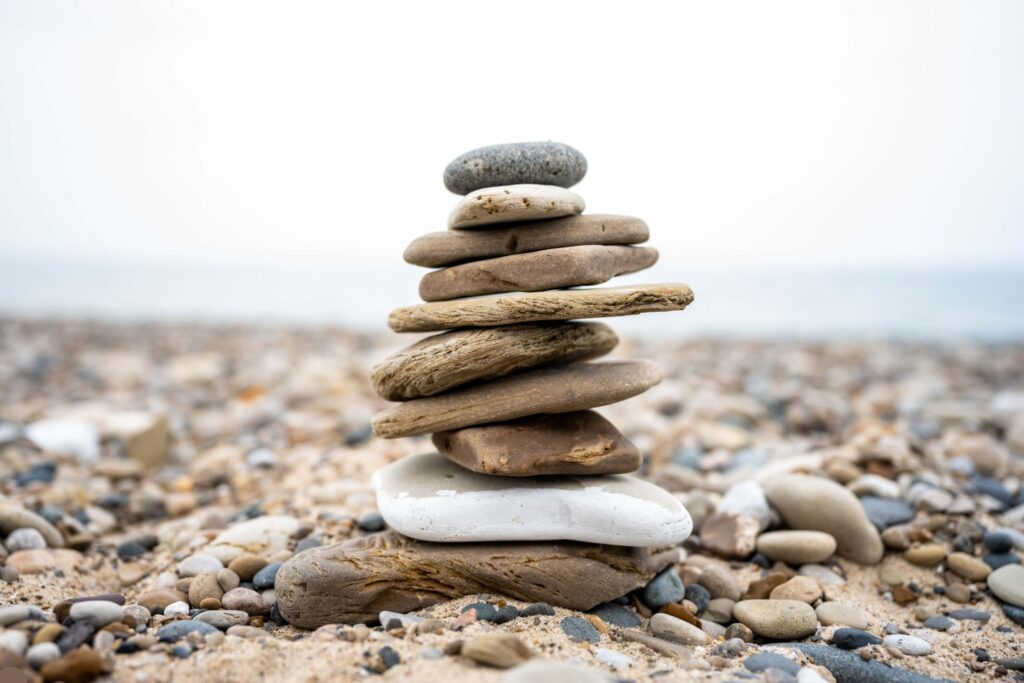 A rock cairn - an illustration of perfectionism