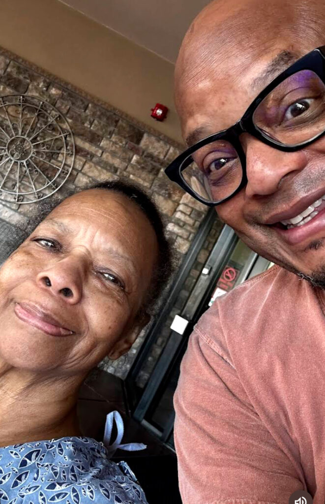 Todd Bridges with his mother Betty during the last month of her life.
